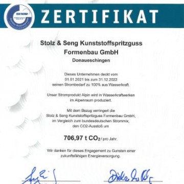 Zertifikat Natur Energie 