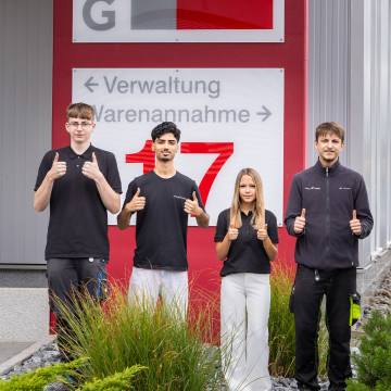 Vier neue Auszubildende bei Stolz & Seng!